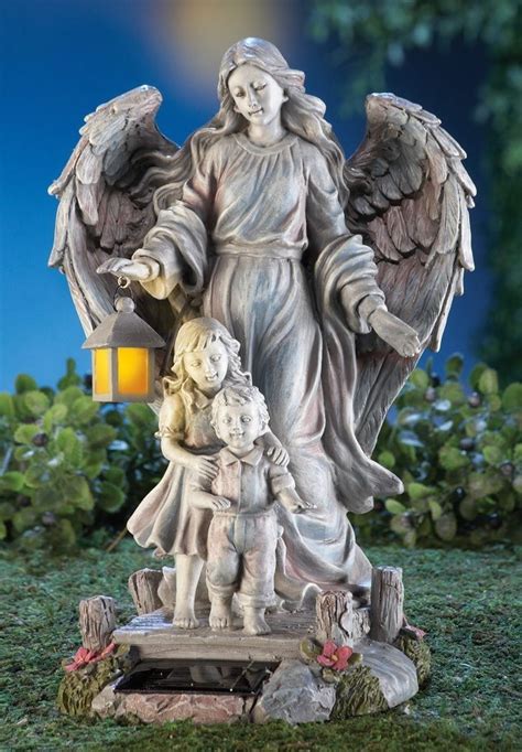 guardian angel outdoor statue|More.